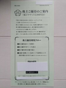 串カツ田中 株主優待 2000円分 お食事券 クーポン 有効期限2024年2月29日　ポイント消化 クーポン消化