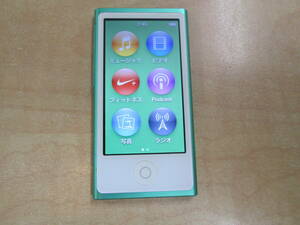 iPod nano 第7世代 A1446 グリーン モデル:MD478J USED