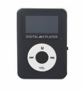 【VAPS_1】ミニ MP3プレーヤー 《ブラック》 小型 コンパクト microSDカード式 デジタルオーディオプレーヤー 送込