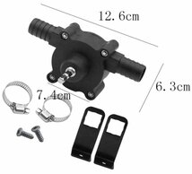 【vaps_5】自吸式 小型 電動ポンプ ドリルポンプ インパクトドライバー用 オイルポンプ ホースクランプ 家庭用 ウォーターポンプ 送込_画像3
