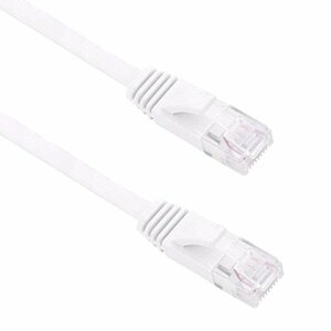 【VAPS_1】Cat6 LANケーブル 《ホワイト》 《0.5m》 カテゴリ6e フラット 薄型 LANケーブル 送込