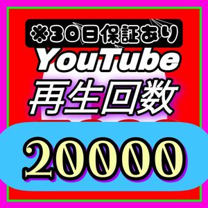 Youtube 再生回数 20000回 【収益化可能】 HP/APP作成します 30日減少保証 操作不要 URLのみでOK / ユーチューブ 再生数 視聴回数