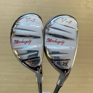 【2本セット】Masda golf V-UT NEXT V-3 20° & V-4 23° ATTAS MB - HY 75S ユーティリティ マスダゴルフ