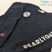 ★新品正規品春物 PEARLYGATES/パーリーゲイツ コットン トレーナー size4(Ｍ)　抜群のストレッチ性 スムーズなスイングを実現！_画像1