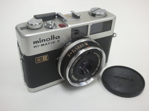 ☆ r ☆ [фото/ретро-камера] Minolta Minolta Hi-Matic F High Matic/Compact Film Camera Silver ☆