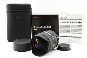 ** finest quality *SIGMA Sigma AF 8-16mm F4.5-5.6 DC HSM PENTAX Pentax original box #380**