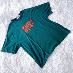 BASQUE バスクマゼンタ トップス カットソー ビックシルエット Tシャツ トップス 半袖 古着 カットソー プリント