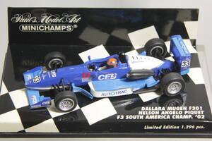 MINICHAMPS 1/43 ダラーラ F301 ピケ ジュニア F3 南アフリカ 2002