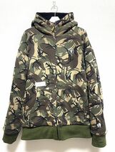 AAPE 猿迷彩 リバーシブル ファーパーカー ジャガードカモ XL BAPE エイプ A BATHING APE_画像2