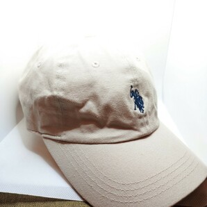 U.S. POLO ASSN 帽子 野球帽 キャップ帽 サイズ57～59cm ベージュ メンズ 6S-5850 【動作確認品】 の画像1