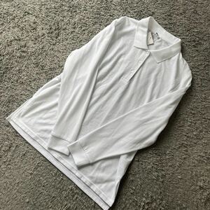 レディース♪大きいサイズ♪長袖シンプルポロシャツ白3L★新品47