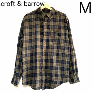 US古着 croft & barrow 長袖 ボタンダウン ネルシャツ タータンチェック