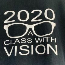 輸入古着 Gildan ギルダン アドバタイジング Tシャツ メッセージプリント メガネ 2020 a class with vision_画像6