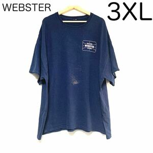 輸入古着 企業ロゴ アドバタイジング Tシャツ オーバーサイズ WEBSTER ブリーチ