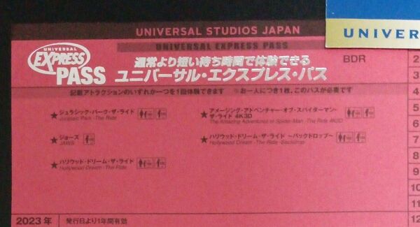  USJ エクスプレスパス ファストパス チケット ユニバーサルスタジオジャパン エキスプレス 優先入場 バックドロップ