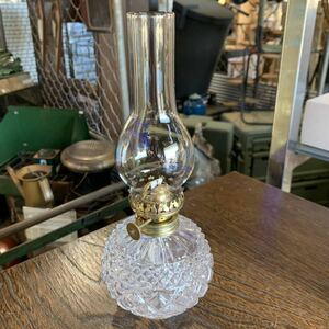 [24022501HT] oil lamp /11mm core pine type lamp / rakkyou Hoya / clear oil ./ oil lamp / kerosene lamp / Hong Kong made / unused / new goods 