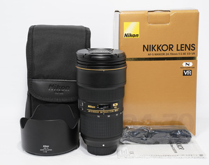 即決 美品 動作保証 Nikon ニコン AF-S NIKKOR 24-70mm F2.8E ED VR 箱、ケース付き