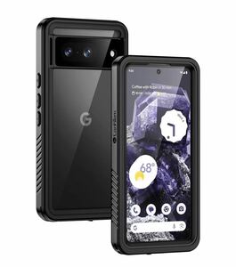 y022631m Lanhiem Google Pixel 8 防水ケース 完全防水 IP68米軍規格 耐衝撃 滑り止め 防塵 防雪 ワイヤレス充電対応 水中保護カバー 