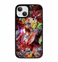 y021321m エヴァンゲリオン　iPhone 12 mini 【RED(EVA-02)】RADIOEVA Painting MOBILE CASE ラヂオエヴァ EVA エヴァ EVANGELION _画像1