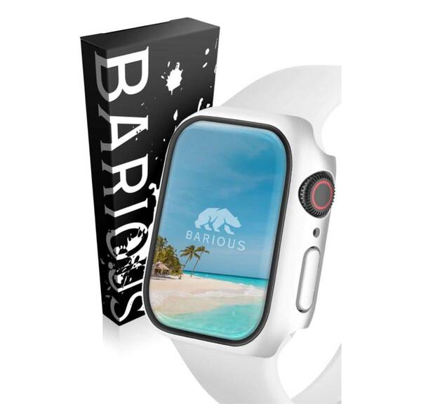 y021634m BARIOUS BARIGUARD3 for AppleWatch 41mm アップルウォッチ用 保護ケース ハードケース マットホワイト