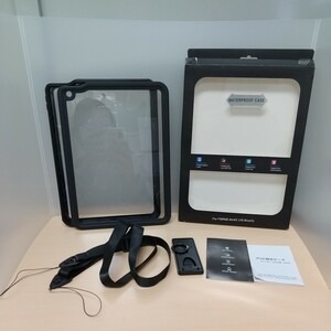 y020119fm iPad Air 5 ケース 2022 iPad Air 4 ケース 2020 iPad Air 第5世代 / 第4世代 防水 ケース iPad 10.9インチ 防水カバー ブラック