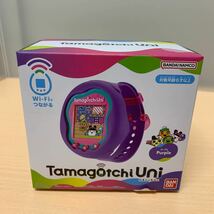 y020106m ★ジャンク品　★同梱不可　バンダイ(BANDAI) Tamagotchi Uni Purple たまたまごっち たまごっちユニ _画像1