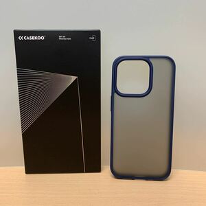 y020919m CASEKOO iPhone 15 Pro 用 ケース 耐衝撃 滑り止め 指紋防止 米軍MIL規格 マット仕上げ ストラップホール付き 黄変防止 耐久性 