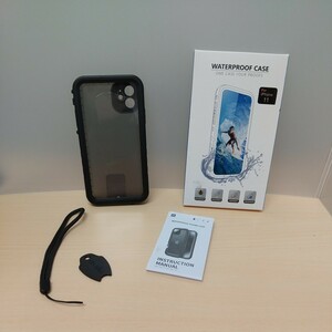 y021927fm Cozycase iPhone 11 用 ケース 防水ケース 耐衝撃 360度 全面保護 カメラ保護 ストラップ 付き ブラック