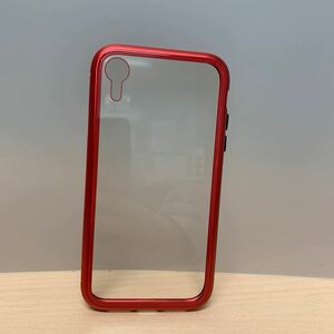 y022613m iPhone XR ケース　レッド　クリア　