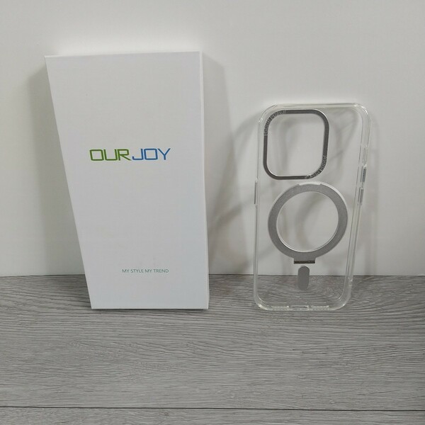 y022808fm iPhone 14 Pro 用 ケース MagSafe対応 スタンド機能 OURJOY 米軍規格取得 耐衝撃 カメラレンズ保護 クリア