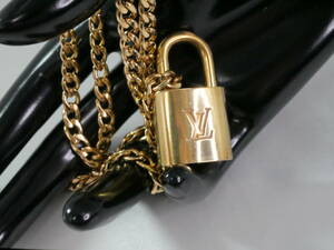 ルイヴィトン Louis Vuitton パドロック ネックレス 喜平ネックレス付 全国送料無料