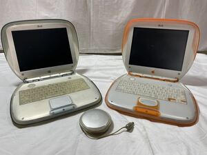 Apple iBook my family M2453 2台&アダプタ M7332 セット　ジャンク