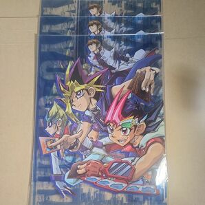 【非売品】 クリアファイル　闇遊戯＆海馬瀬人＆九十九遊馬＆天城カイト A4クリアファイル 「遊☆戯☆王 ZEXAL-ゼアル-」 