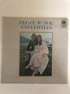 ■レアUKオリジ■CARPENTERS-カーペンターズ/CLOSE TO YOU 1970年 英A＆M コーテイング背絞りジャケ EX！