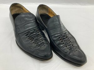 GIANNI VERSACE ジャンニヴェルサーチ ローファー 黒 SU1266 表記サイズ6.5【CABE8059】