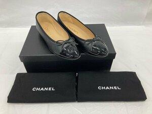 CHANEL シャネル レディースシューズ 黒 G02819 表記サイズ34.5【CABE8057】