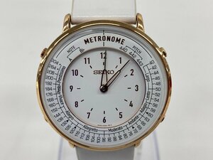 SEIKO METRONOME セイコー　メトロノーム　腕時計　PA50-00A0　171502　SS/革　　【CBAH8017】