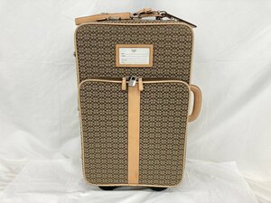 COACH コーチ　キャリーケース　ココマーク　ブラウン　カデナ・鍵付き　約35cm×約58cm×約22cm【CBAL1007】