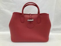 LONGCHAMP　ロンシャン　ロゾ　トートバッグ　保管袋付き【CBAI8064】_画像4