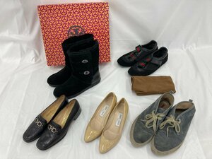 GUCCI / PRADA / Salvatore Ferragamo / TORY BURCH / JIMMY CHOO スニーカー パンプス ブーツ 5点まとめ【CBAJ6041】