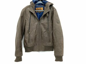 BLACKPRINCE by Belstaff ブラックプリンス バイ ベルスタッフ フード付き レザー ジャケット Mサイズ【CBAQ2037】