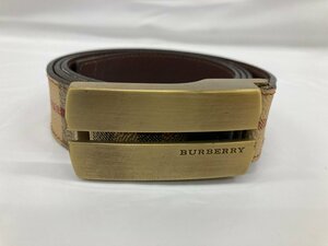 BURBERRY　バーバリー　ベルト　ノバチェック　箱付き【CBAX7025】