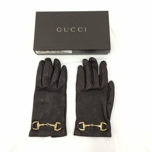 GUCCI グッチ 手袋 レザー　【CAAZ5010】