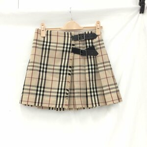 BURBERRY バーバリー ノバチェック ミニプリーツスカート サイズ6【CABC9011】