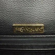 YVES SAINT LAURENT イヴサンローラン ショルダーバッグ 黒 レザー 【CABE3055】_画像7