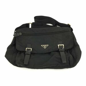 PRADA プラダ メッセンジャーショルダーバッグ / ナイロン 黒系【CBAG3052】