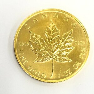 K24IG カナダ メイプルリーフ金貨 1oz 総重量：31.1ｇ【CABC6061】
