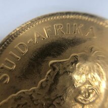 K22　南アフリカ共和国　クルーガーランド金貨　1/2oz　1980　総重量17.1g【CABD0037】_画像7