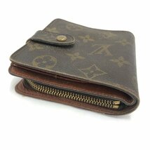 LOUIS VUITTON ルイヴィトン 財布 モノグラム コンパクトジップ M61667/MI1000【CAAZ5021】_画像3