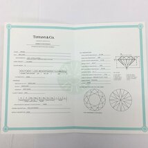 TIFFANY＆Co. ティファニー PT950 0.19CT 1P ダイヤ付き ピアス 6557220 2.5g 証明書・箱付き【CABE4002】_画像7